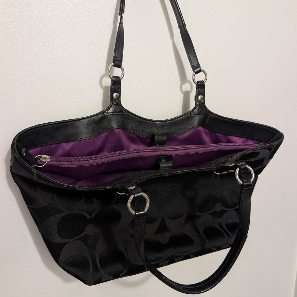 Coach Black Tote Bag - Picture 2 of 6
